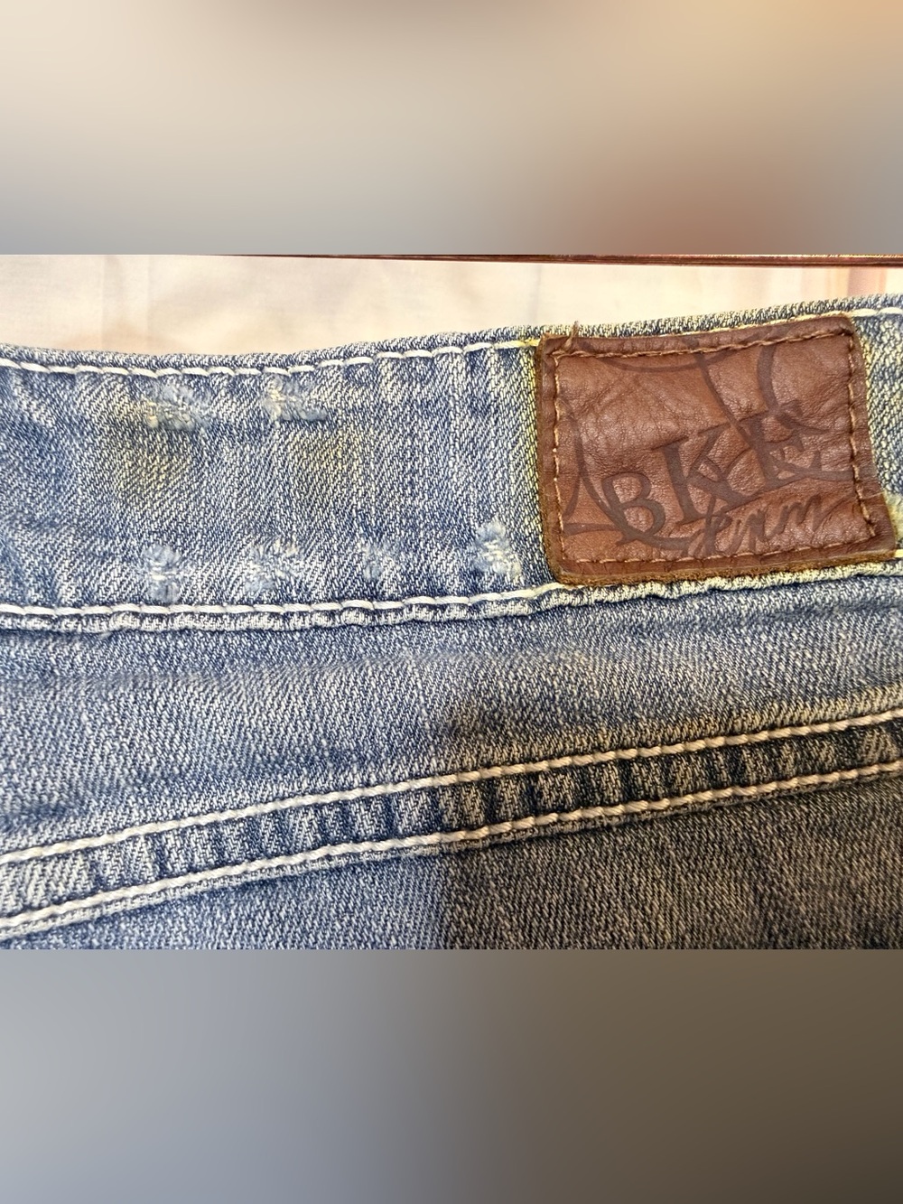 Stellah Blue Distressed Flare Jeans - Picture 5 of 7